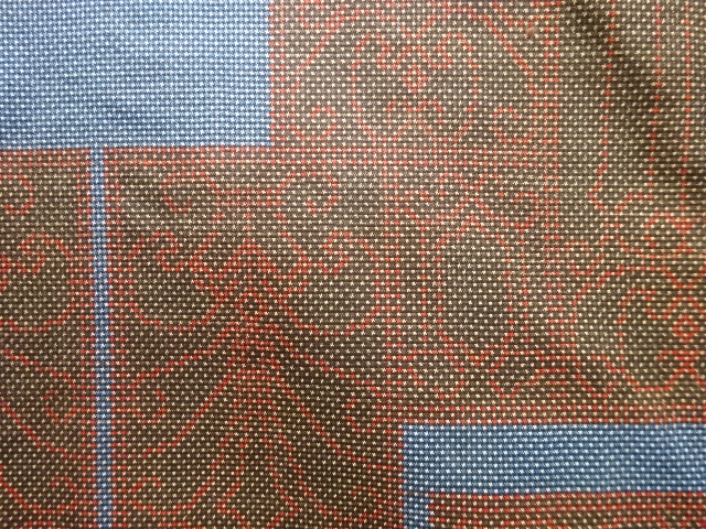 JAPANESE KIMONO / ANTIQUE KIMONO / SILK / DORO OSHIMA TSUMUGI / WOVEN SHIKISHI PATTERN